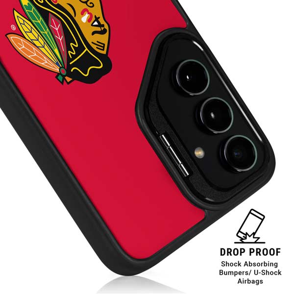 NHL Chicago Blackhawks Solid Background Galaxy S26 Ultra Kickstand Case