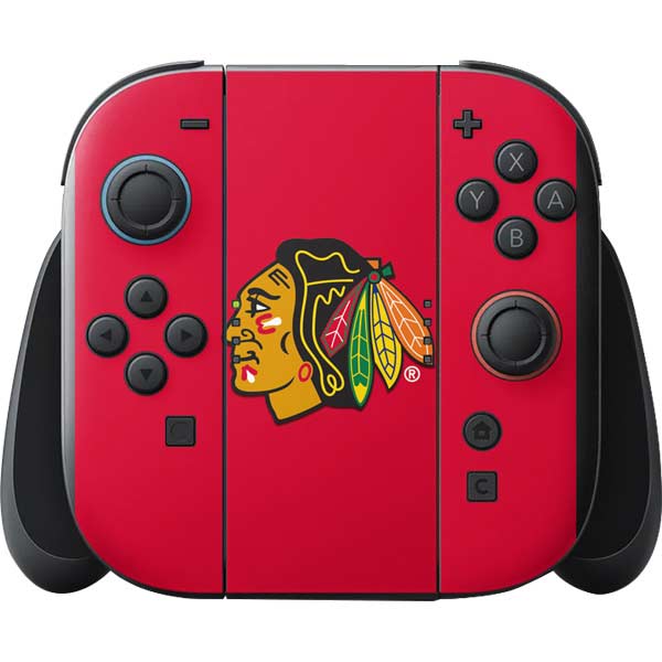 NHL Chicago Blackhawks Solid Background Nintendo Switch 2 (2025) with Joy-Con Skin