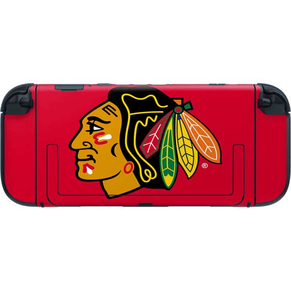 NHL Chicago Blackhawks Solid Background Nintendo Switch 2 (2025) with Joy-Con Skin