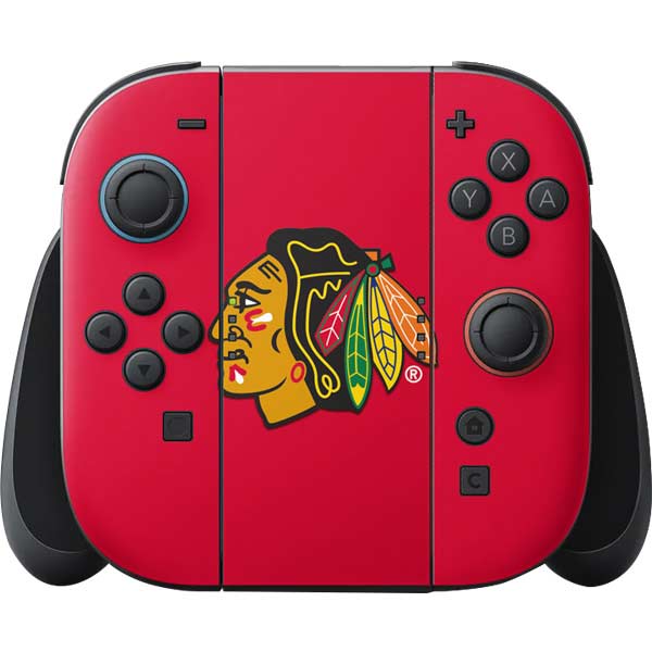 NHL Chicago Blackhawks Solid Background Nintendo Skins