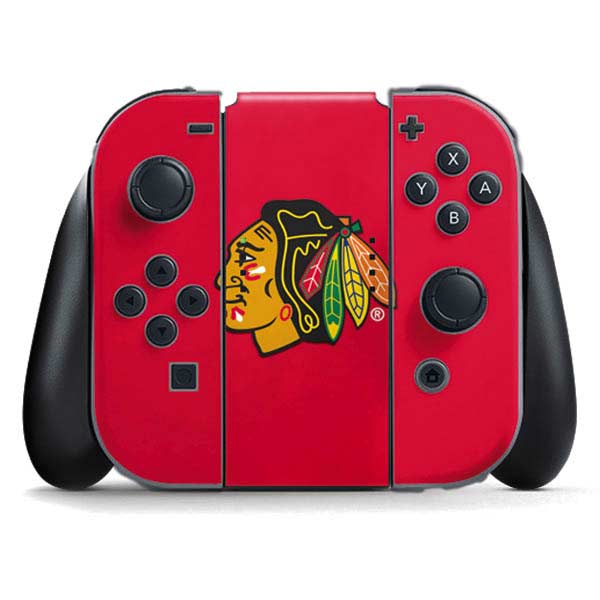 NHL Chicago Blackhawks Solid Background Nintendo Skins