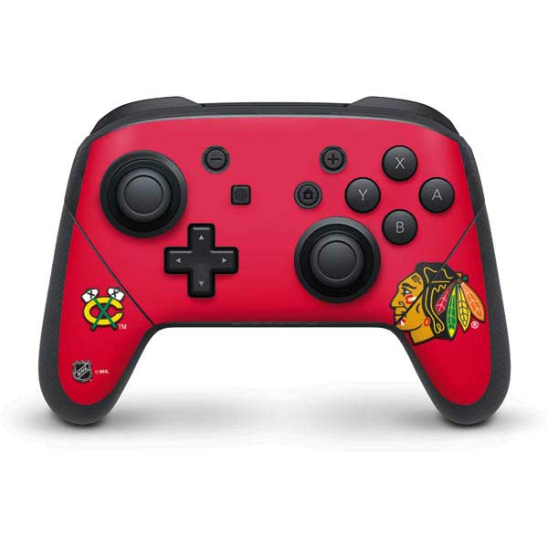 NHL Chicago Blackhawks Solid Background Nintendo Skins
