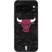 NBA Chicago Bulls Black Distressed Google Pixel 10 Pro XL Skin