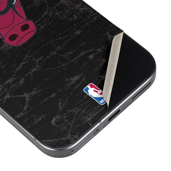 NBA Chicago Bulls Black Distressed Google Pixel 10 Pro XL Skin