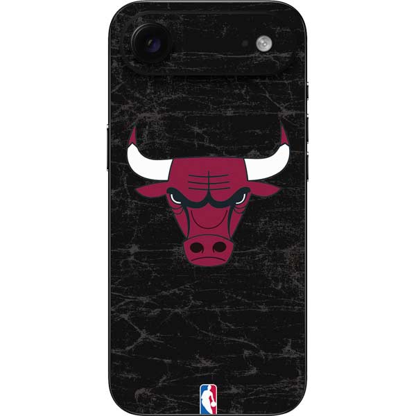 NBA Chicago Bulls Black Distressed iPhone 17 Air Skin