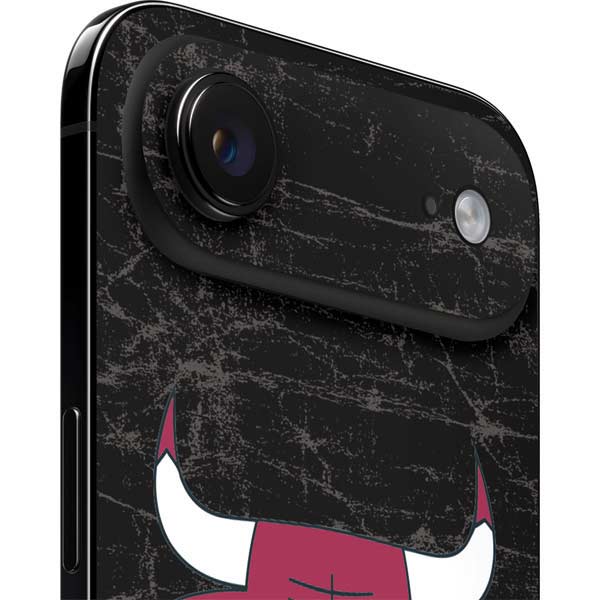 NBA Chicago Bulls Black Distressed iPhone 17 Air Skin