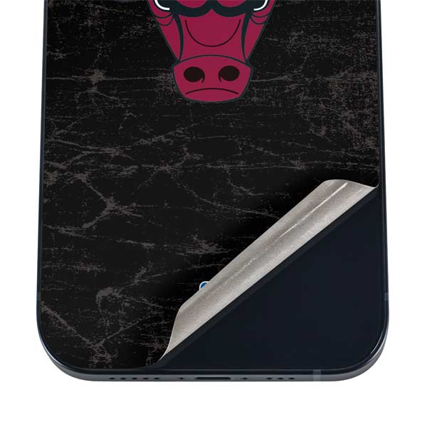 NBA Chicago Bulls Black Distressed iPhone 17 Pro Max Skin
