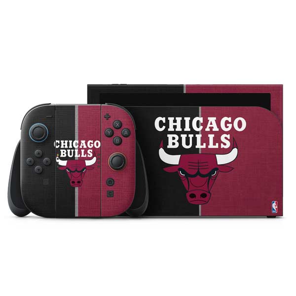 NBA Chicago Bulls Canvas Nintendo Switch 2 (2025) with Joy-Con Skin