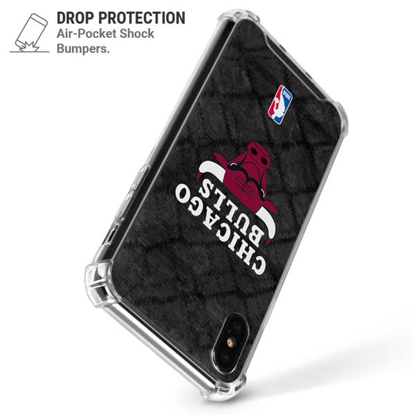 NBA Chicago Bulls Dark Rust iPhone X/XS Clear Case