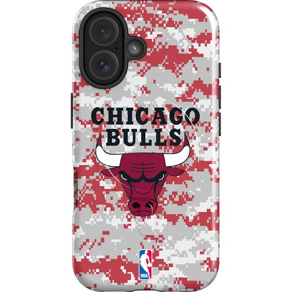 NBA Chicago Bulls Digi Camo iPhone 16 Plus Magsafe Impact Case