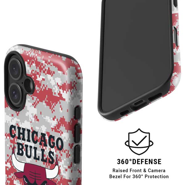 NBA Chicago Bulls Digi Camo iPhone 16 Plus Magsafe Impact Case