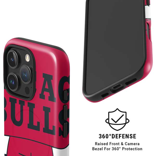 NBA Chicago Bulls Large Logo iPhone 16 Pro Max Magsafe Impact Case