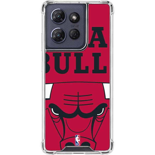 NBA Chicago Bulls Large Logo Moto G Power 5G (2025) Clear Case