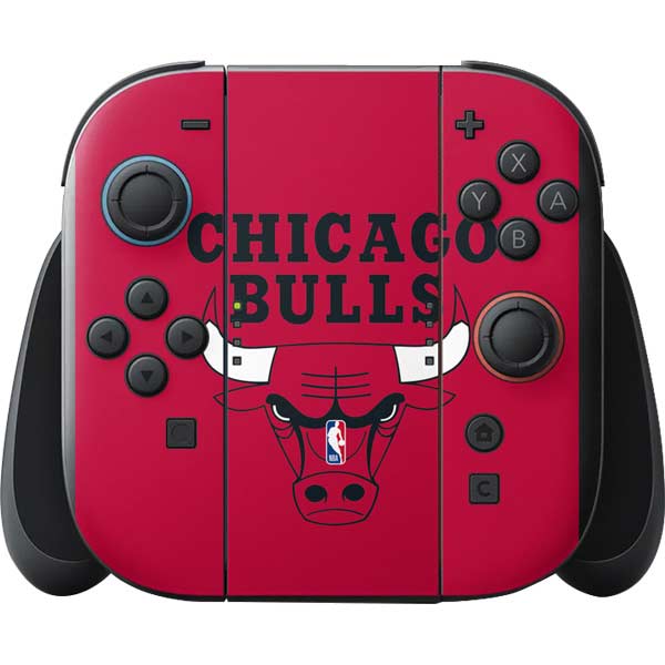 NBA Chicago Bulls Large Logo Nintendo Switch 2 (2025) with Joy-Con Skin