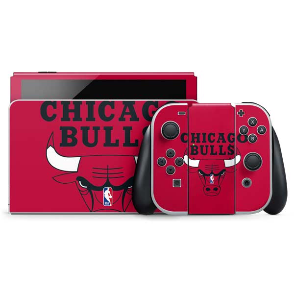NBA Chicago Bulls Large Logo Nintendo Skins