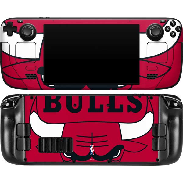 NBA Chicago Bulls Large Logo Steam Deck Handheld Gaming Computer OLED ...