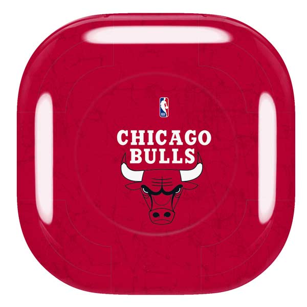 NBA Chicago Bulls Red Distressed Galaxy Buds Live Skin