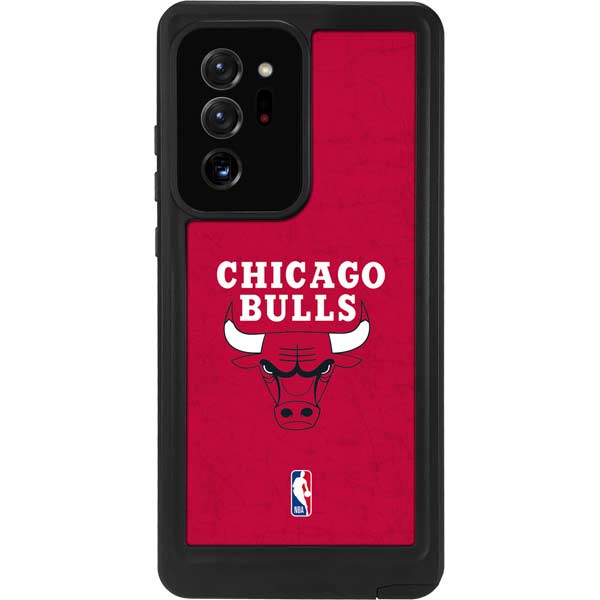 NBA Chicago Bulls Red Distressed Galaxy Note20 Ultra 5G Waterproof Case