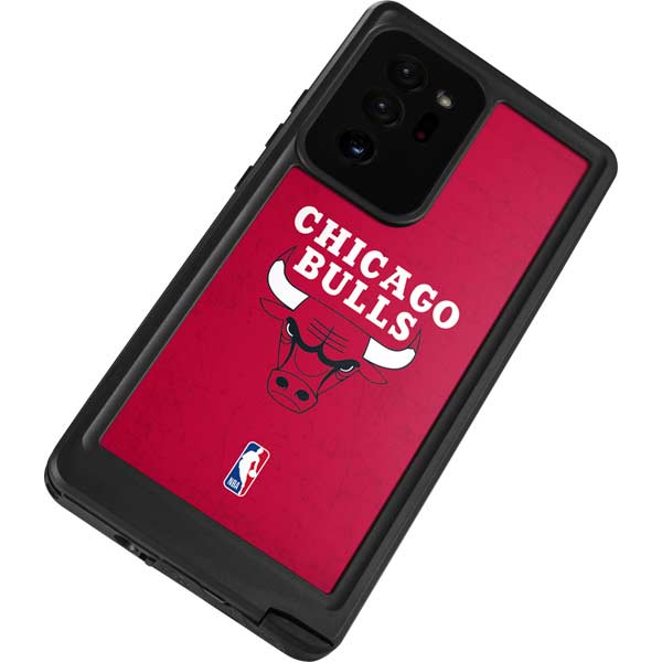NBA Chicago Bulls Red Distressed Galaxy Note20 Ultra 5G Waterproof Case