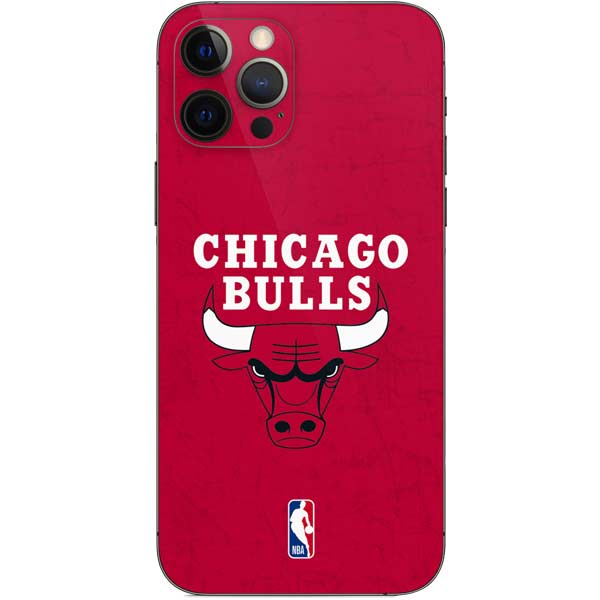 NBA Chicago Bulls Red Distressed iPhone 12 Pro Skin
