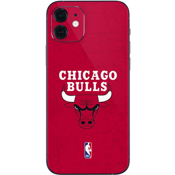 NBA Chicago Bulls Red Distressed iPhone 12 Skin