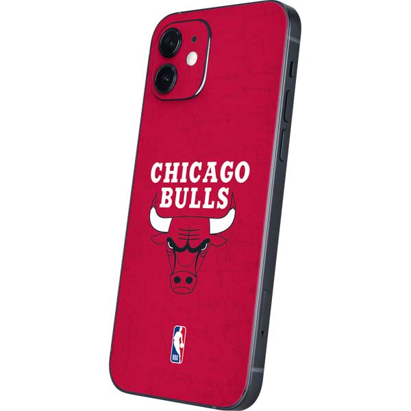 NBA Chicago Bulls Red Distressed iPhone 12 Skin