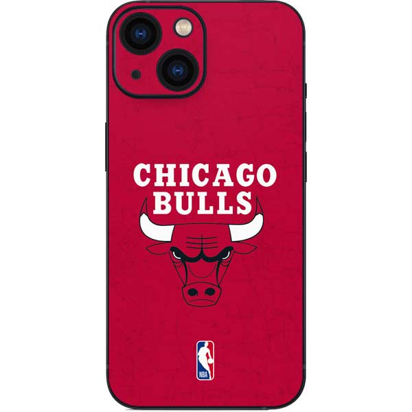 NBA Chicago Bulls Red Distressed iPhone 13 Mini Skin