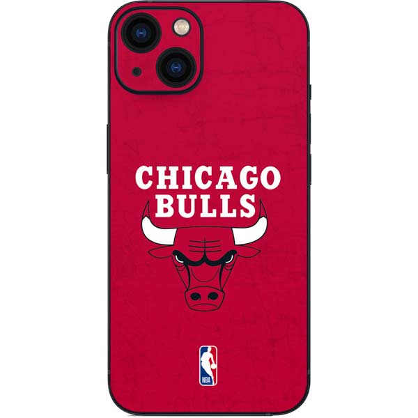 NBA Chicago Bulls Red Distressed iPhone 13 Skin