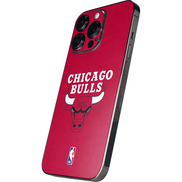 NBA Chicago Bulls Red Distressed iPhone 15 Pro Skin