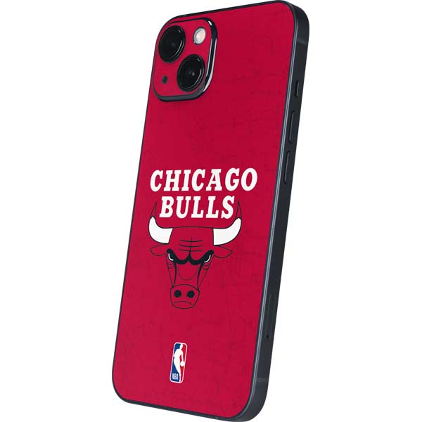 NBA Chicago Bulls Red Distressed iPhone 15 Skin