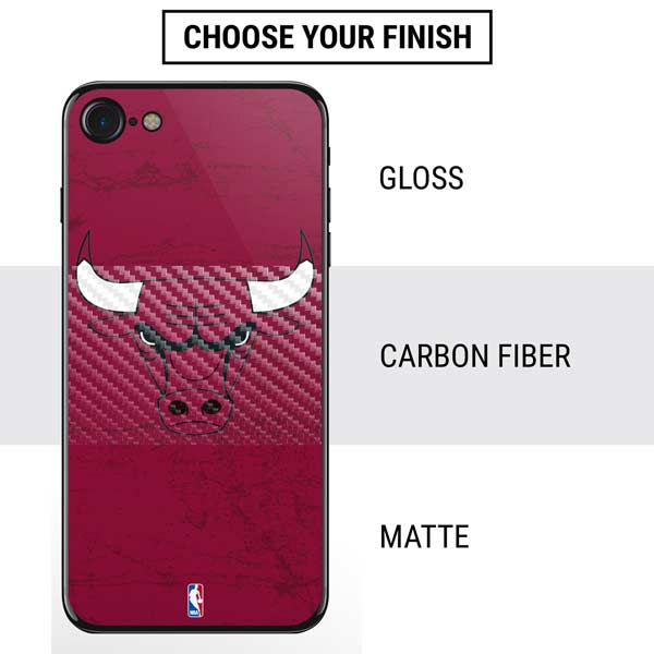 NBA Chicago Bulls Red Distressed iPhone SE (2nd & 3rd Gen) Skin