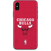 NBA Chicago Bulls Red Distressed iPhone X Skin