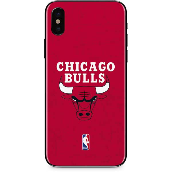 NBA Chicago Bulls Red Distressed iPhone X Skin