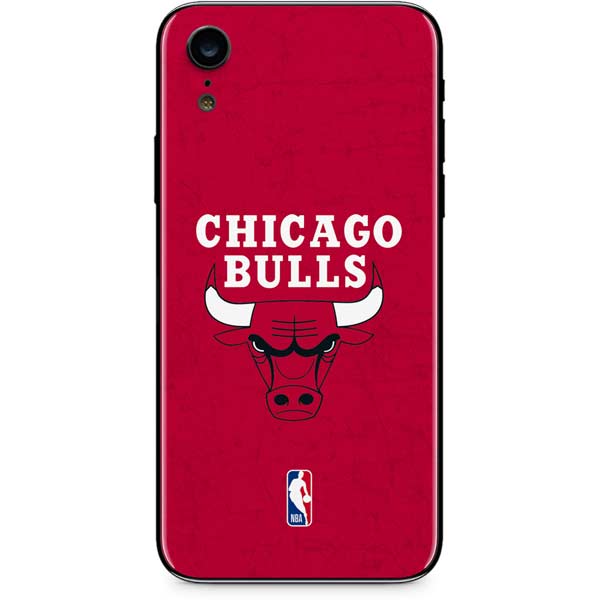 NBA Chicago Bulls Red Distressed iPhone XR Skin