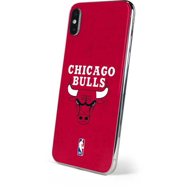 NBA Chicago Bulls Red Distressed iPhone XS Skin