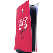 NBA Chicago Bulls Red Distressed PS5 Console Skin