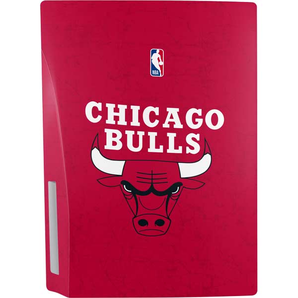 NBA Chicago Bulls Red Distressed PS5 Console Skin