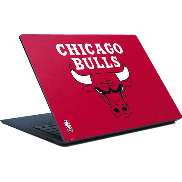 NBA Chicago Bulls Red Distressed Surface Laptop Skin