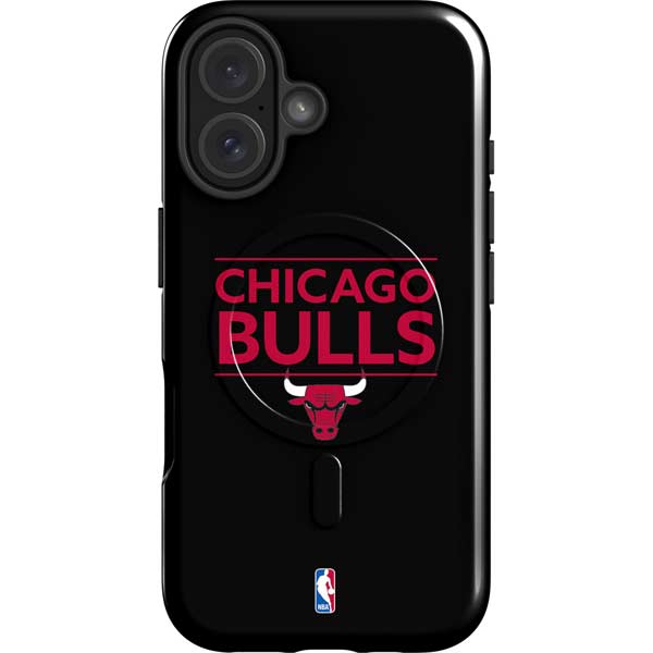 NBA Chicago Bulls Standard - Black iPhone 16 Magsafe Impact Case