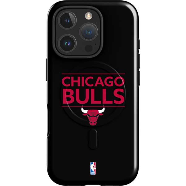 NBA Chicago Bulls Standard - Black iPhone 16 Pro Max Magsafe Impact Case