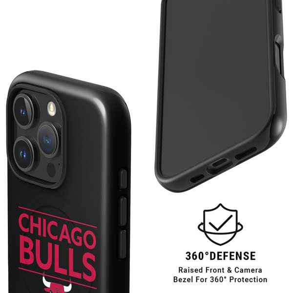 NBA Chicago Bulls Standard - Black iPhone 16 Pro Max Magsafe Impact Case