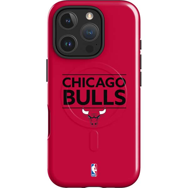 NBA Chicago Bulls Standard - Red iPhone 16 Pro Max Magsafe Impact Case