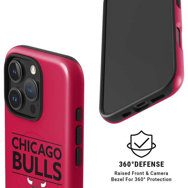 NBA Chicago Bulls Standard - Red iPhone 16 Pro Max Magsafe Impact Case