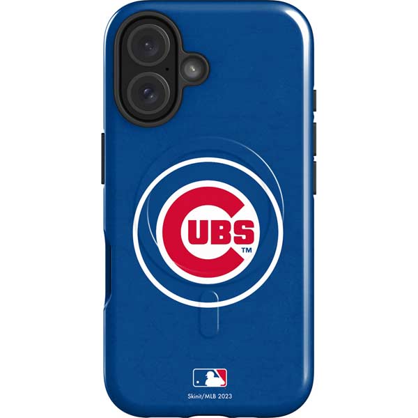 MLB Chicago Cubs - Solid Distressed iPhone 16 Plus Magsafe Impact Case