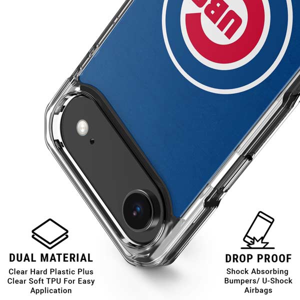 MLB Chicago Cubs - Solid Distressed iPhone 17 Air Clear Case