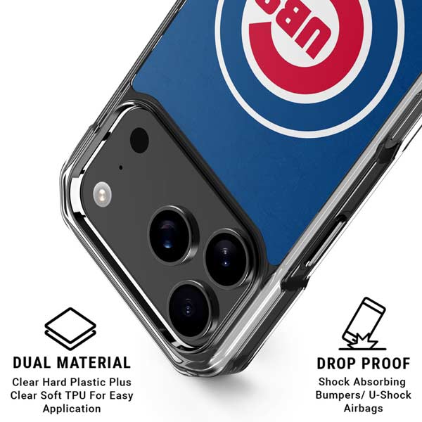 MLB Chicago Cubs - Solid Distressed iPhone 17 Pro Max MagSafe Case