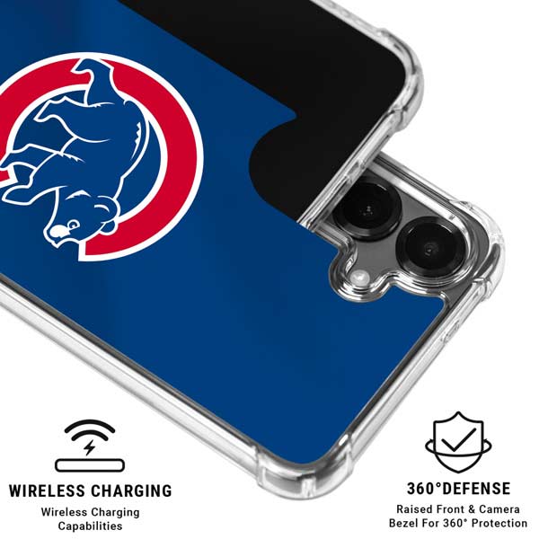 MLB Chicago Cubs Alternate/Away Jersey Galaxy S26 Plus Clear Case