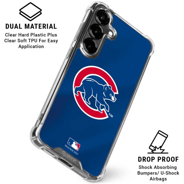 MLB Chicago Cubs Alternate/Away Jersey Galaxy S26 Plus Clear Case