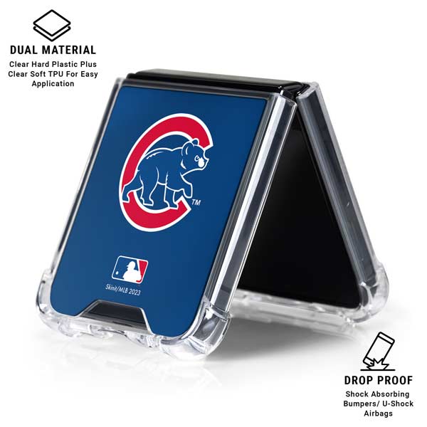 MLB Chicago Cubs Alternate/Away Jersey Galaxy Z Flip7 Clear Case
