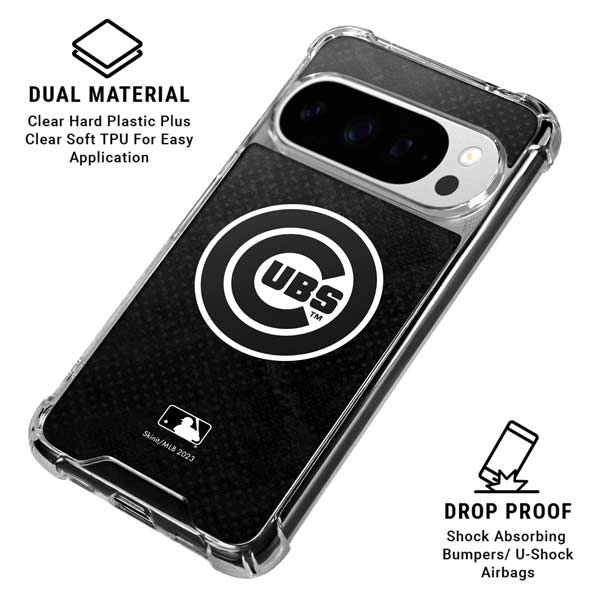 MLB Chicago Cubs Dark Wash Google Pixel 10 Pro XL Clear Case